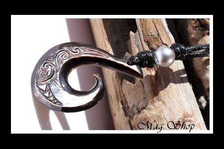 Hameçon Mataura Collier Nacre & Perle de Tahiti Modèle 1 MAG.SHOP
