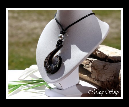 Hameçon Mataura Collier Nacre & Perle de Tahiti Modèle 1 MAG.SHOP