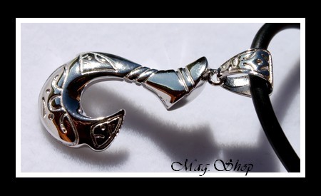 Hameçon Pukarua Marquisien Argent Rhodié 925 MAG.SHOP