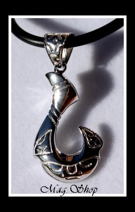 Hameçon Pukarua Marquisien Argent Rhodié 925 MAG.SHOP