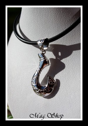 Hameçon Pukarua Marquisien Argent Rhodié 925 MAG.SHOP