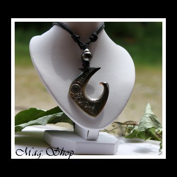 Hameçon Teano Tiki Collier Nacre & Perle de Tahiti MAG.SHOP