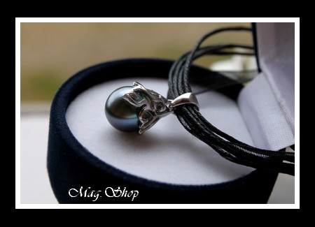 Hani Argent Rhodié 925 & Collier Perle Baroque de Tahiti MAG.SHOP