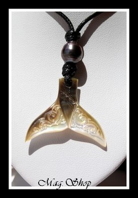 Havai`i Collier Queue de Baleine Nacre & Perle de Tahiti Modèle 3 MAG.SHOP
