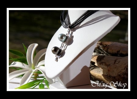 Heilani Pendentif Tortues Toi & Moi 2 Perles de Tahiti Modèle 3 MAG.SHOP