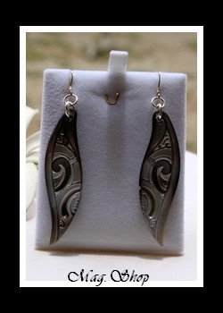 Hihiuras Boucles D`Oreilles Nacres de Tahiti Modèle 1 MAG.SHOP