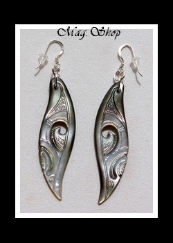 Hihiuras Boucles D`Oreilles Nacres de Tahiti Modèle 1 MAG.SHOP