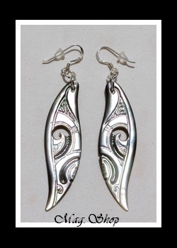 Hihiuras Boucles D`Oreilles Nacres de Tahiti Modèle 1 MAG.SHOP