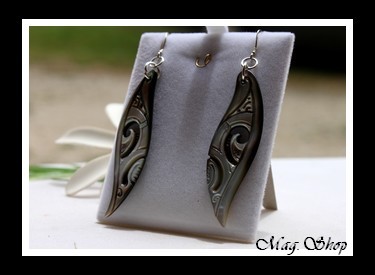 Hihiuras Boucles D`Oreilles Nacres de Tahiti Modèle 1 MAG.SHOP