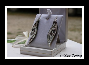 Hihiuras Boucles D`Oreilles Nacres de Tahiti Modèle 1 MAG.SHOP