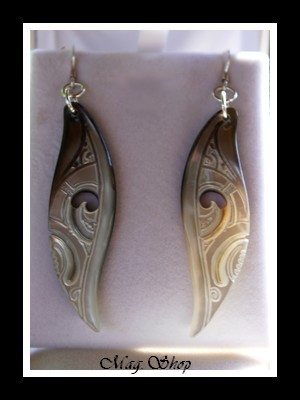 Hihiuras Boucles D`Oreilles Nacres de Tahiti Modèle 3 MAG.SHOP