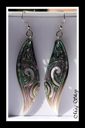 Hihiuras Boucles D`Oreilles Nacres de Tahiti Modèle 6 MAG.SHOP