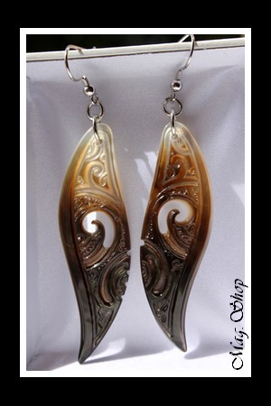 Hihiuras Boucles D`Oreilles Nacres de Tahiti Modèle 7 MAG.SHOP