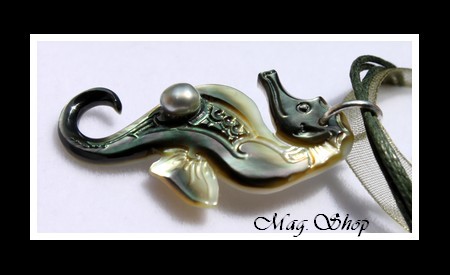 Hippocampe Collier Nacre & Perle Keishi de Tahiti Modèle 14 MAG.SHOP