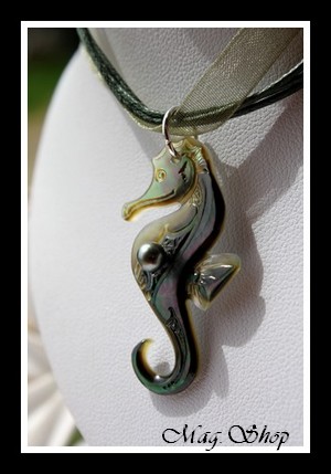 Hippocampe Collier Nacre & Perle Keishi de Tahiti Modèle 15 MAG.SHOP