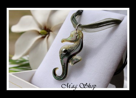 Hippocampe Collier Nacre & Perle Keishi de Tahiti Modèle 15 MAG.SHOP