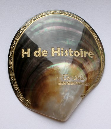 Huître Pinctada Margaritifera Polie Gravure Personalisée
