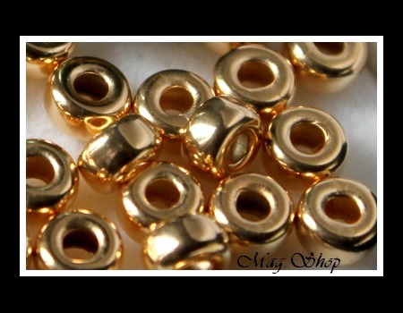 Intercalaires Rondelles 6mm Lisses Gold Filled MAG.SHOP