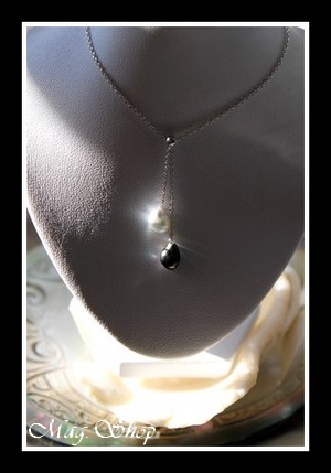 Keishis Collection - Collier Hiva Oa` 2 Perles Keishis de Tahiti MAG.SHOP