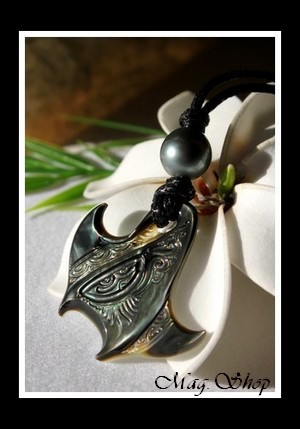 Lagon Raie Teina Collier Nacre & Perle de Tahiti MAG.SHOP