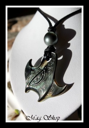 Lagon Raie Teina Collier Nacre & Perle de Tahiti MAG.SHOP