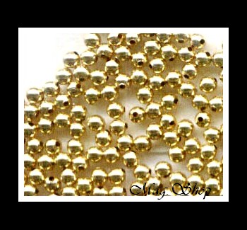 Le Lot de 10 Intecalaires Ronds 2mm Lisses Gold Filled MAG.SHOP