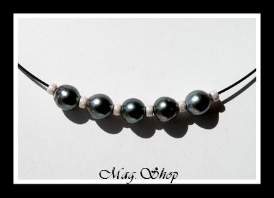 Maeva Collier 5 Perles de Tahiti Modèle 2 MAG.SHOP
