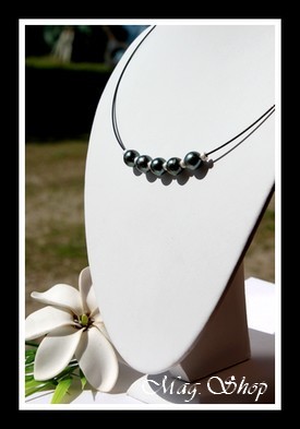 Maeva Collier 5 Perles de Tahiti Modèle 2 MAG.SHOP