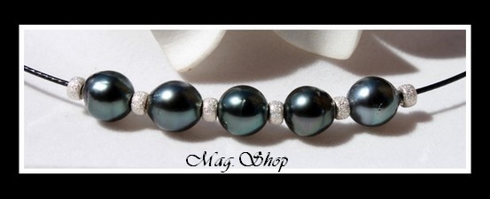 Maeva Collier 5 Perles de Tahiti Modèle 2 MAG.SHOP
