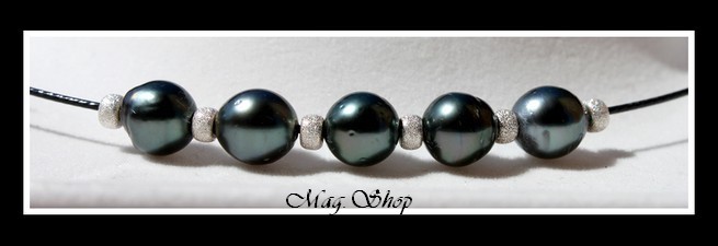 Maeva Collier 5 Perles de Tahiti Modèle 2 MAG.SHOP