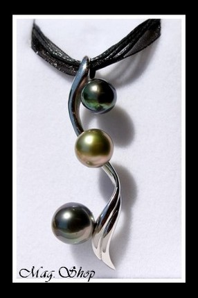 Mahaea Collier 3 Perles de Tahiti MAG.SHOP