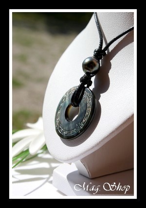 Maheata Fleurs de Tiaré Collier Nacre & Perle de Tahiti Modèle 2 MAG.SHOP