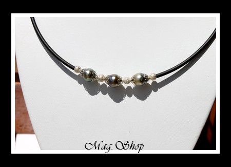 Manava Collier 3 Perles de Tahiti MAG.SHOP