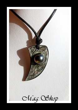 Maohi Collier Nacre & Demi-Perle de Tahiti Modèle 16 MAG.SHOP