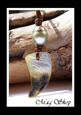 Merehau Marquisien Collier Nacre & Perle de Tahiti Modèle 23 MAG.SHOP