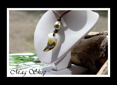 Merehau Marquisien Collier Nacre & Perle de Tahiti Modèle 23 MAG.SHOP