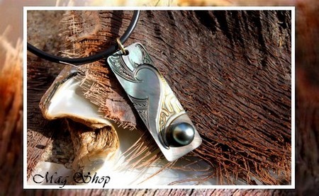 Moana Collection - Collier Maupiti Nacre de Tahiti & Demie-Perle Baroque de Tahiti MAG.SHOP