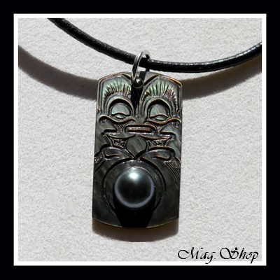 Moana Perles Collection Collier Moorea TIKI Nacre & Demie-Perle de Tahiti MAG.SHOP