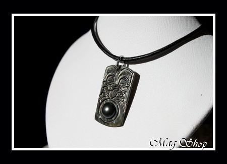 Moana Perles Collection Collier Moorea TIKI Nacre & Demie-Perle de Tahiti MAG.SHOP