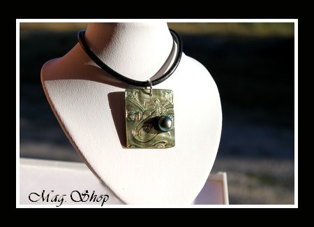 Moana Perles Collection Collier Rangiroa Margouillat Marquisien Nacre & Perle de Tahiti MAG.SHOP