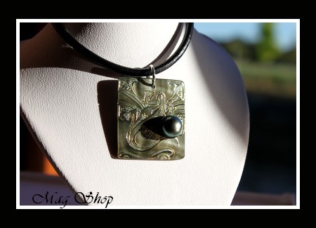 Moana Perles Collection Collier Rangiroa Margouillat Marquisien Nacre & Perle de Tahiti MAG.SHOP