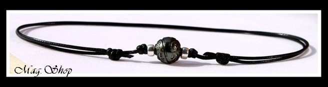 Moetai Collier Surfeur Perle de Tahiti Gravée Tiki Marquisien Modèle 12 MAG.SHOP