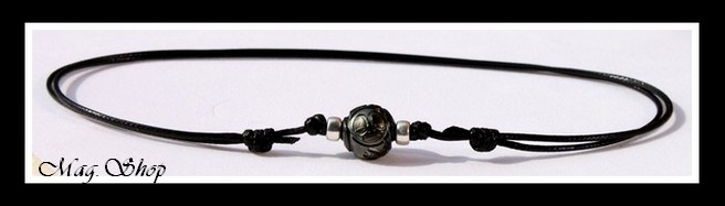 Moetai Collier Surfeur Perle de Tahiti Gravée Tiki Marquisien Modèle 12 MAG.SHOP