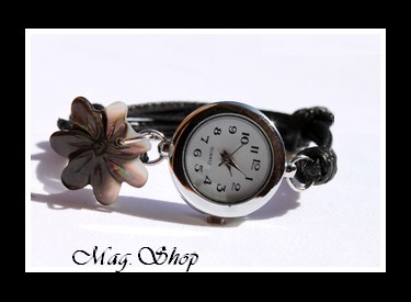 Montre Heimoana Fleur de Tiaré Nacre de Tahiti Modèle 1 MAG.SHOP