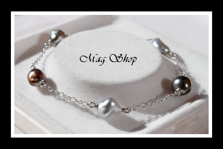 Nuku Hiva Bracelet 5 Perles Keishis de Tahiti Modèle 5 MAG.SHOP