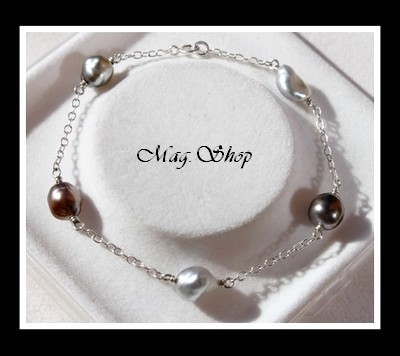 Nuku Hiva Bracelet 5 Perles Keishis de Tahiti Modèle 5 MAG.SHOP