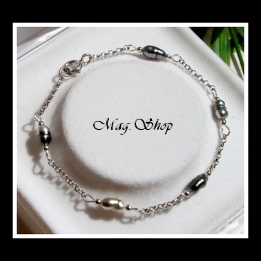 Nuku Hiva Bracelet 5 Perles Keishis de Tahiti Modèle 7 MAG.SHOP