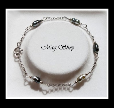 Nuku Hiva Bracelet 5 Perles Keishis de Tahiti Modèle 7 MAG.SHOP