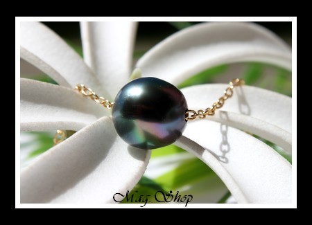 Nuku Hiva Vermeil Collier Perle de Tahiti Modèle 2 MAG.SHOP
