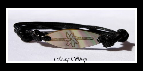 Nukutavake Bracelet Planche de Surf Fleur Fleur de Tiaré Marquisienne Modèle 2 MAG.SHOP